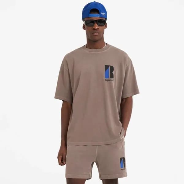 리프리젠트 남성 브라운 크루넥 반팔티 - Represent Mens Brown Tshirt… - 1