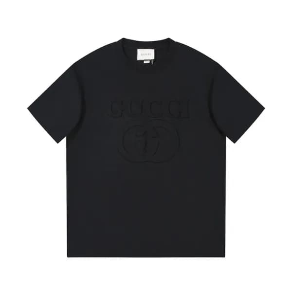 구찌 남/녀 블랙 크루넥 반팔티 - Gucci Unisex Black Short sleev… - 1