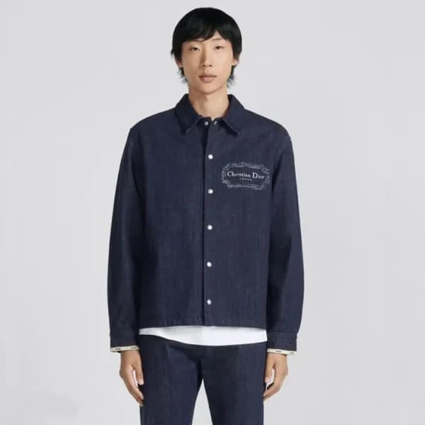 디올 남성 블루 셔츠 - Dior Mens Blue Tshirts - di554x - 1