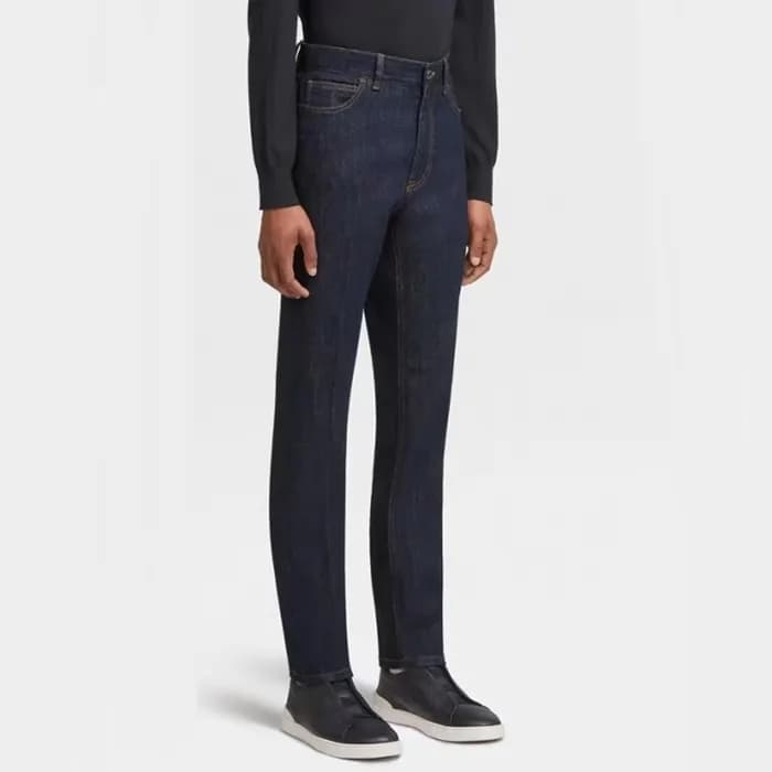 에르메네질도 제냐 남성 네이비 팬츠 - Ermenegildo Zegna Mens Navy … - 1