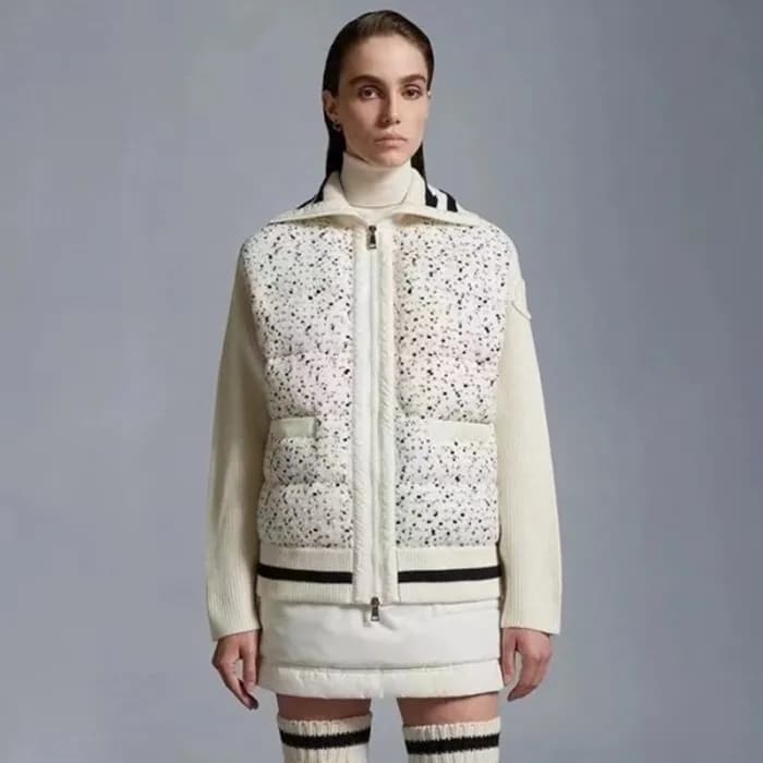 몽클레어 여성 화이트 다운 자켓 - Moncler Womens White Down Jack… - 1