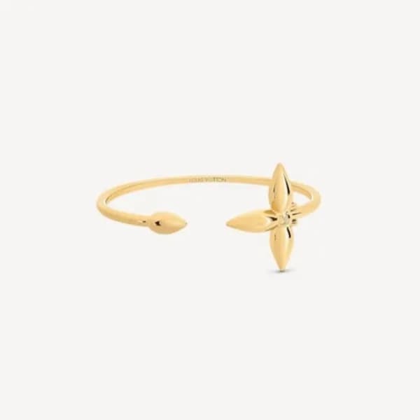 루이비통 여성 골드 팔찌 - Louis vuitton Womens Gold Bangle -… - 1
