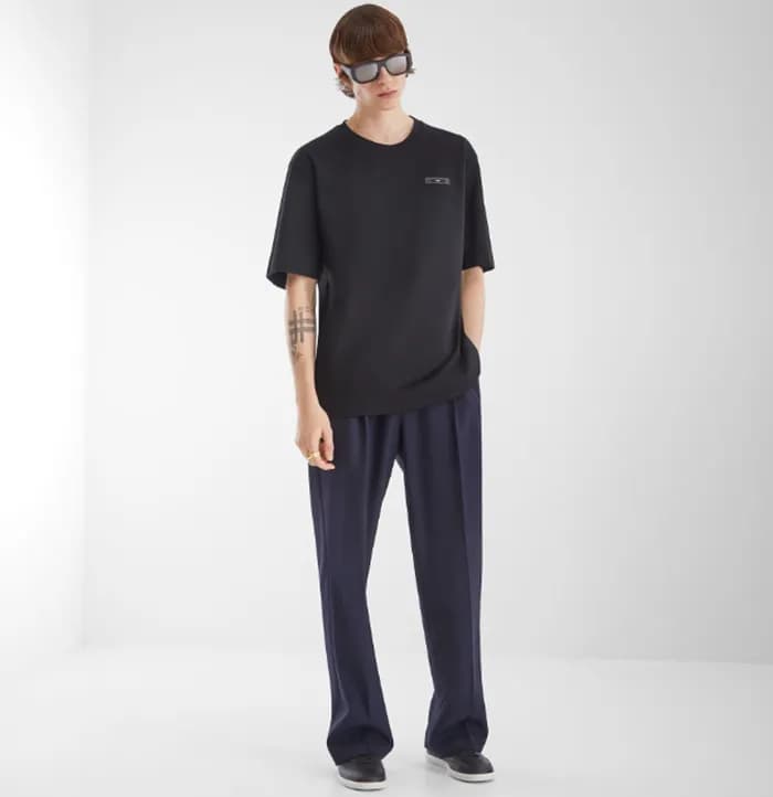 펜디 남성 블랙 티셔츠 - Fendi Mens Black Tshirts - fec223x - 1