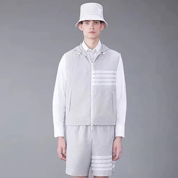 톰브라운 남성 후드 베스트 - Thom Browne Mens Hood Vest - thc2…