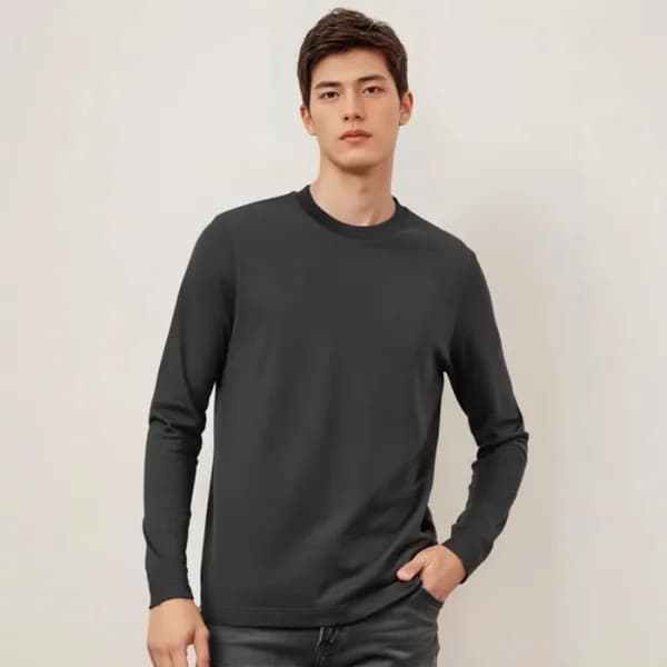 에르메스 남성 라운드 긴팔티 - Hermes Mens Round Tshirts - hec2… - 1