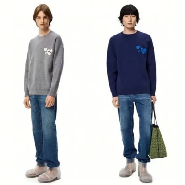 로에베 남성 라운드 스웨터 - Loewe Mens Round Sweater - loc303… - 1