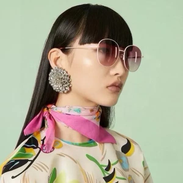 구찌 여성 프리미엄 메탈 프레임 선글라스 - Gucci Womens Premium Meta… - 1