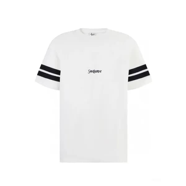 입생로랑 남성 라운드 반팔티 - Saint laurent Mens Round Tshirt … - 1