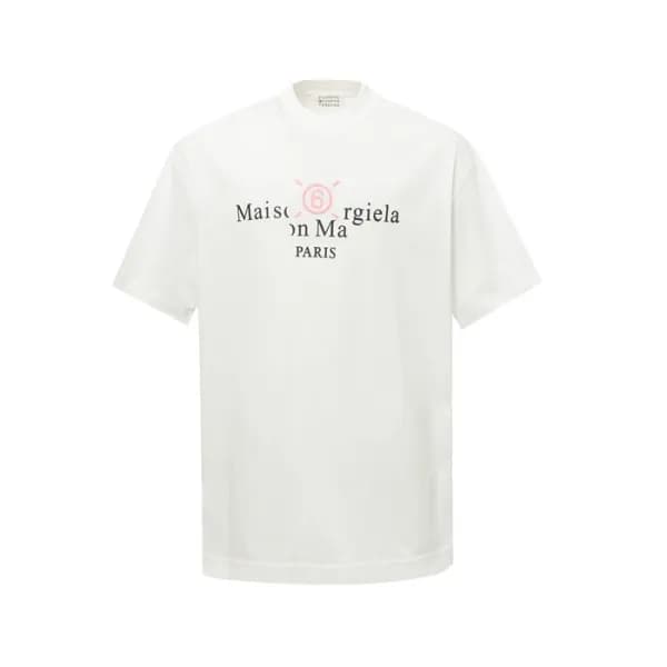 메종 마르지엘라 남성 라운드 반팔 티셔츠 - Maison Margiela Mens Roun… - 1