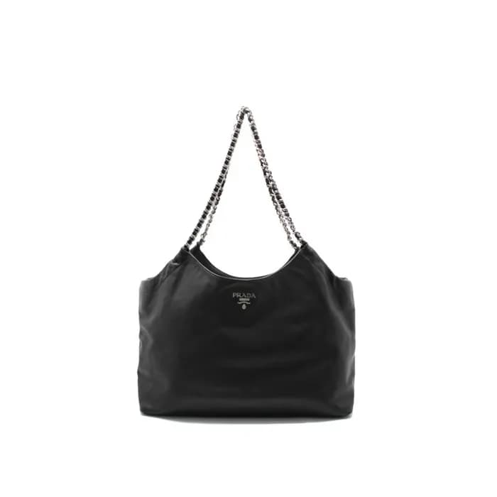 프라다 여성 소프트 은장 체인 카바스 쇼퍼백 BR4487 - Prada Womens Sof… - 1