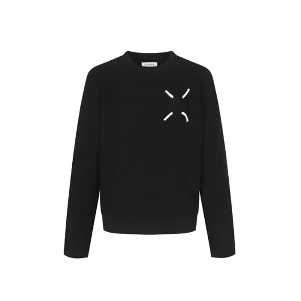 메종 마르지엘라 남성 라운드 니트 - Maison margiela Mens Round Kn… - 1