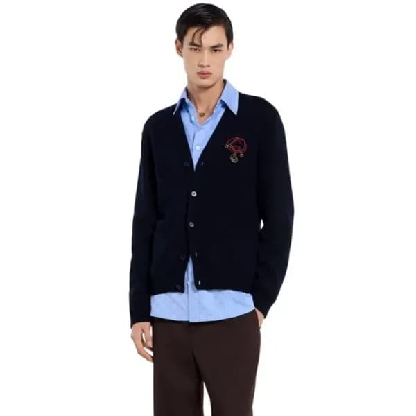 구찌 남성 브이넥 가디건 - Gucci Mens V-neck Cardigan - guc12… - 1
