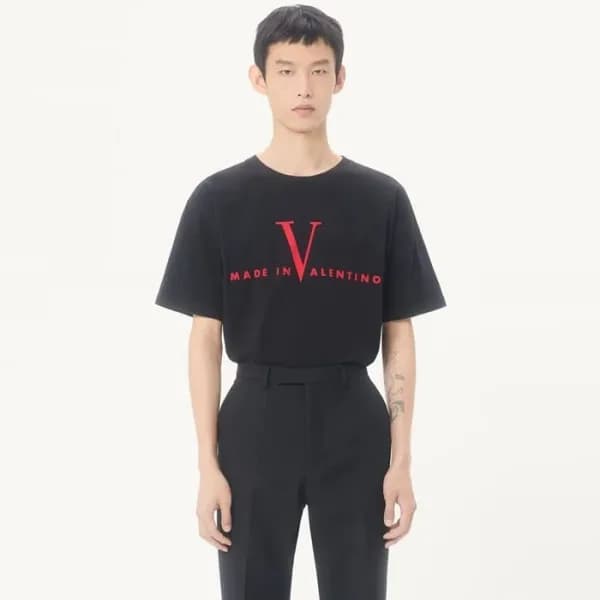 발렌티노 남성 라운드 반팔티 - Valentino Mens Round Tshirt - va… - 1