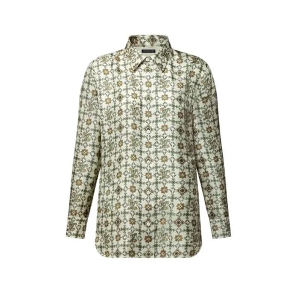 루이비통 여성 누보 모노그램 실크 셔츠 - Louis vuitton Womens Nouve… - 1