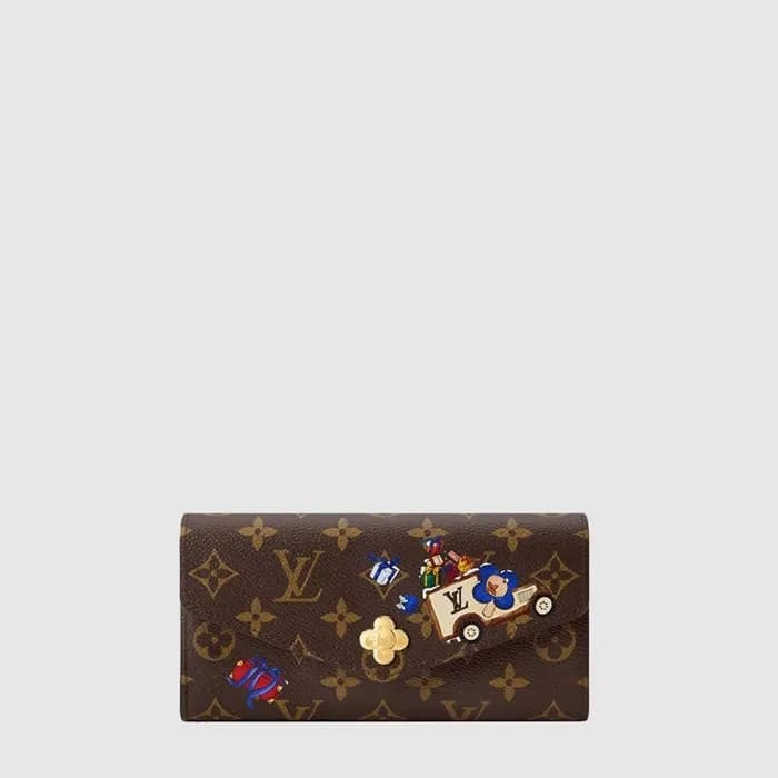 루이비통 여성 모노그램 크리스마스 프린트 플랩 롱 지갑 M15336 - Louis vuitton Womens Monogram Christmas Print Flap Long Wallet - lvw1019x - 1