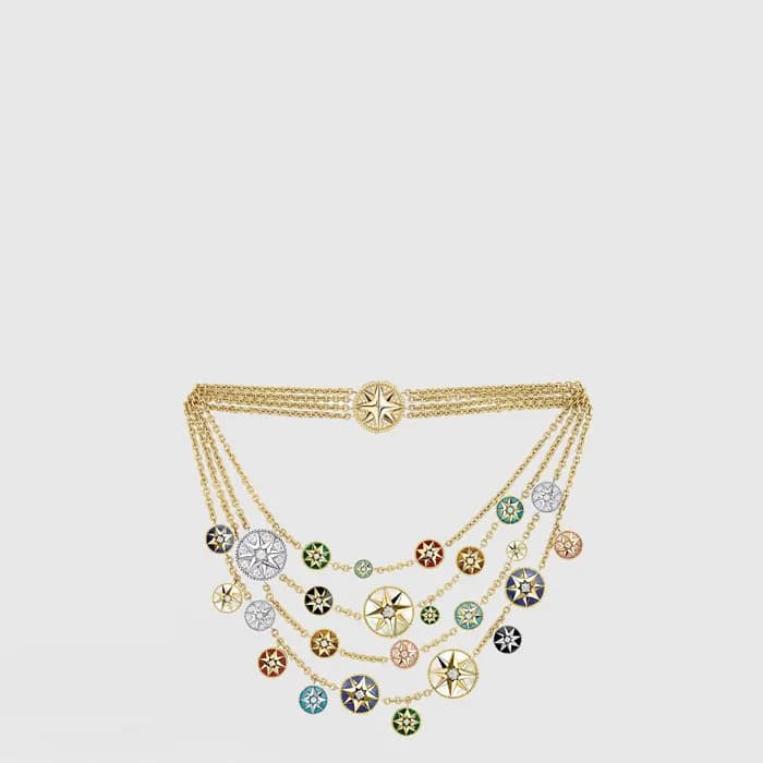 디올 여성 로즈 데 방 네크리스 - Dior Womens Rose des Vents Cuff Bracelet - acc9735x