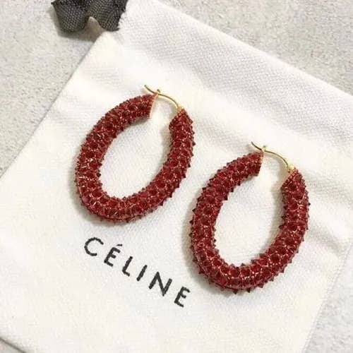 CELINE Yellow Gold Earring - 셀리느 여성용 18k도금 옐로우 골드 … - 1