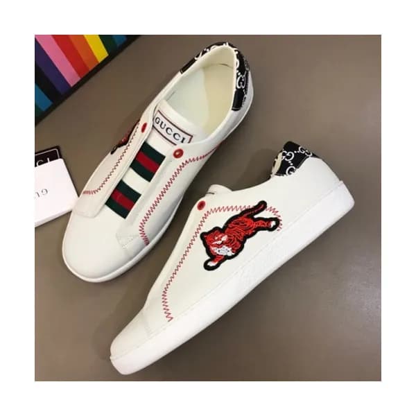 GUCCI 2018 MENS LEATHER SKEAKERS - 구찌 남성 레더 스니커즈 G… - 1