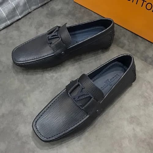 LOUIS VUITTON 2018 MENS STRAP LEATHER LOAFER - 루이… - 1