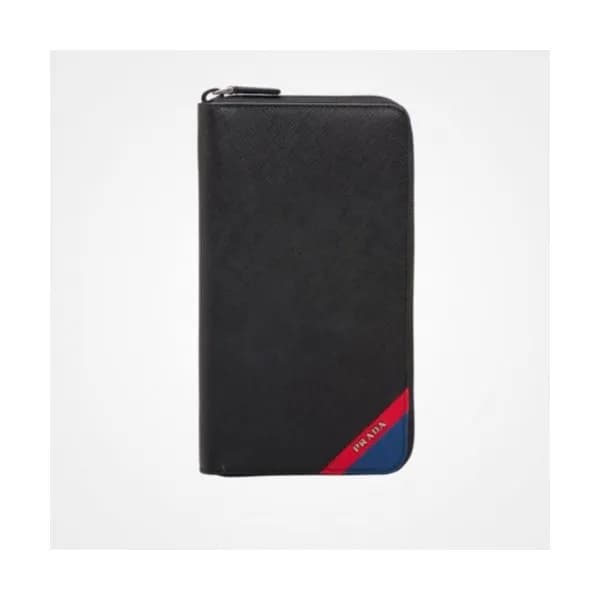 [베스트 상품] Prada 2018 Mens Saffiano Leather Zippy Lo… - 1