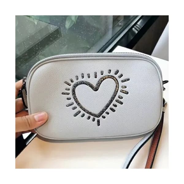 Coach Keith Haring Camera Leather Shoulder Bag,20c… - 1