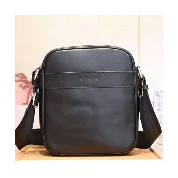 Coach Leather Messenger Shoulder Bag,22cm - 코치 레더 … - 1