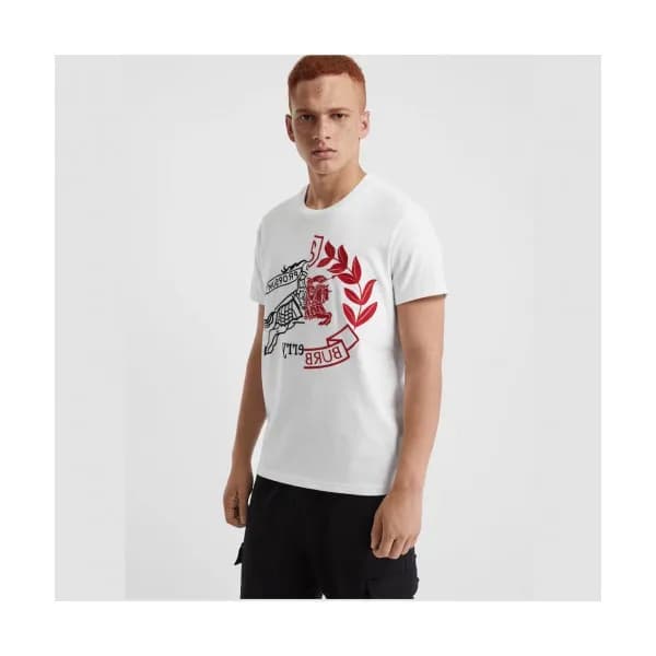 Burberry 2019 Mens Signature Logo Cotton Short Sle… - 1