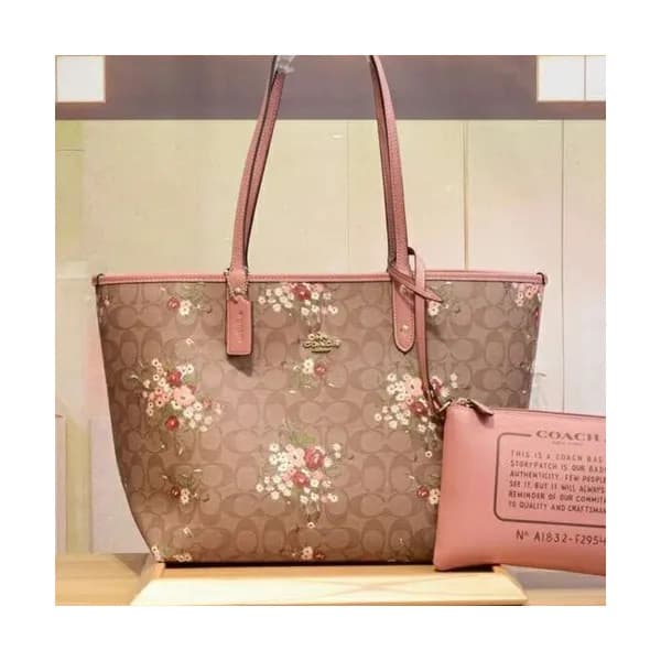 Coach Riversible Tote Shoulder Shopper Bag,32cm - … - 1