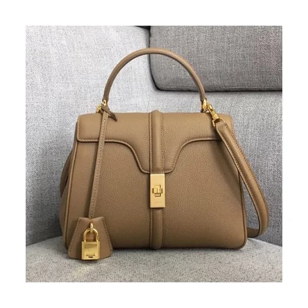 Celine 16 Leather Small Tote Shoulder Bag,23CM - 셀… - 1