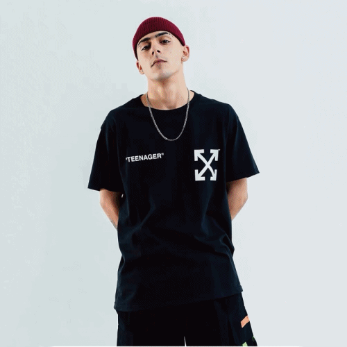 [추가할인]Off-white 2019 Mens Printing Logo Crew - nec… - 1