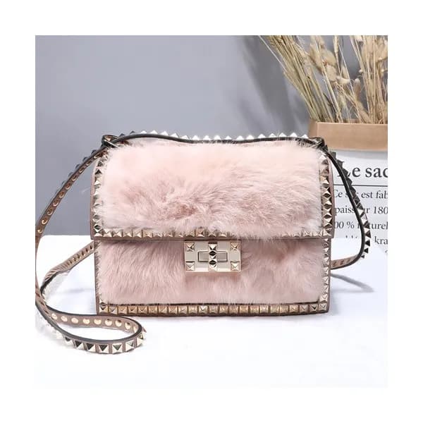 [러블리 봄신상]Valentino 2019 Fur & Leather Shoudler Cro… - 1