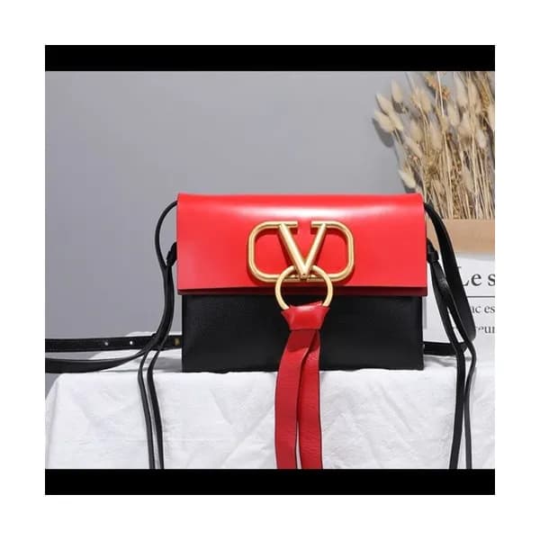 Valentino 2019 V-ring Leather Mini Shoudler Bag,21… - 1