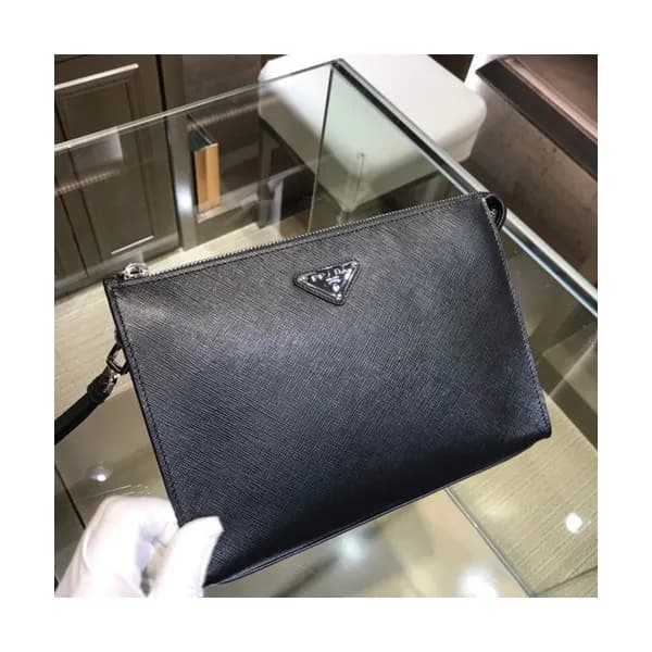 Prada 2019 Saffiano Mens Clutch Bag ,24CM - 프라다 20… - 1