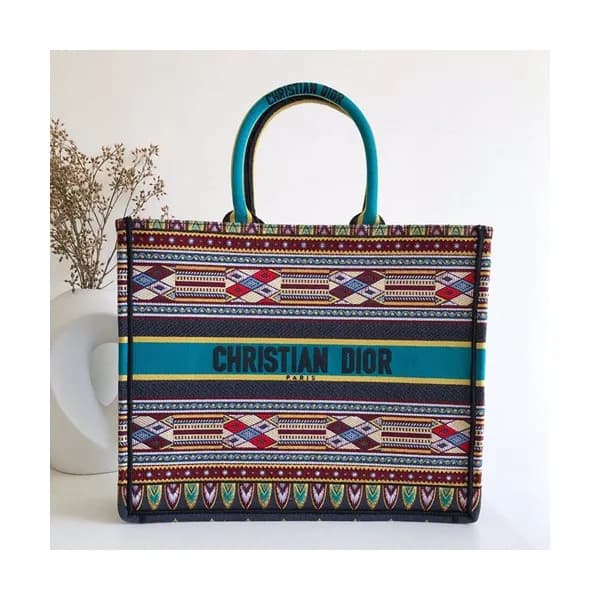 Dior 2019 Women Canvas Book Tote Shopper Bag ,41.5… - 1