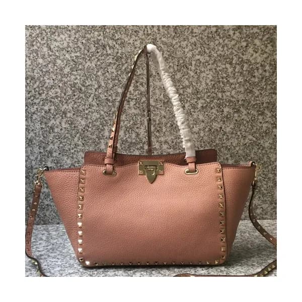 Valentino 2019 Leather Tote Shoulder Shopper Bag,2… - 1