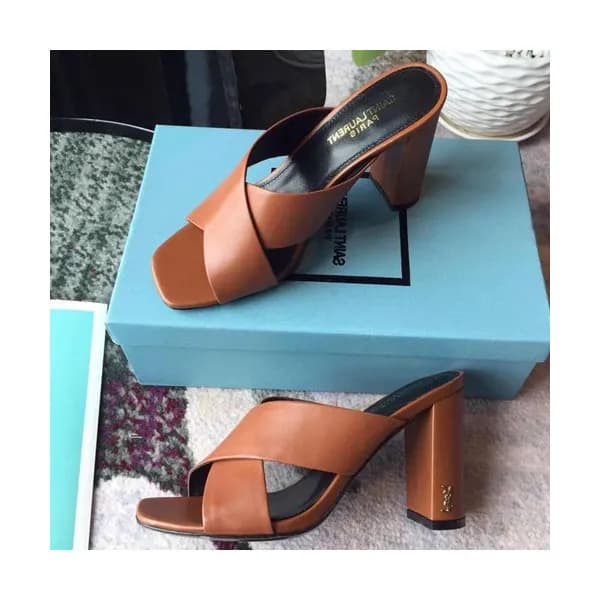 Saint Laurent 2019 Ladies High Heel Slipper - 입생로랑… - 1