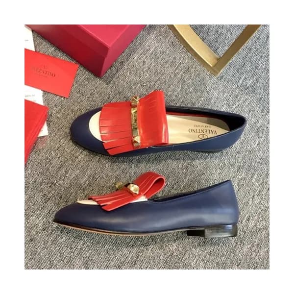Valentino 2019 Ladies Tassel Metal Logo Loafer - 발… - 1