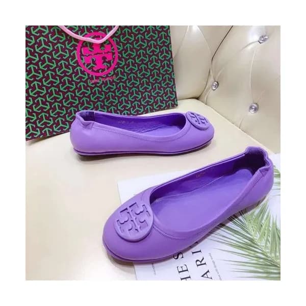 Tory Burch 2019 Ladies Initial Logo Leather Balle… - 1