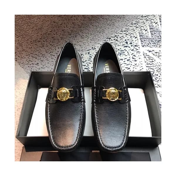 Versace 2019 Mens Leather Loafer - 베르사체 2019 남성용 레… - 1