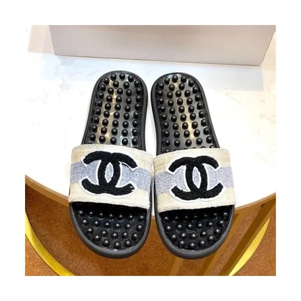 Chanel 2019 Ladies Tweed Slipper - 샤넬 2019 여성용 트위드… - 1