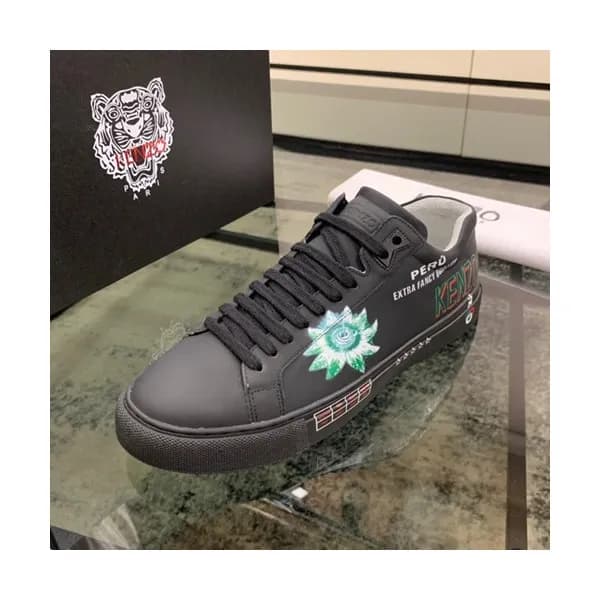 Kenzo 2019 Mens Leather Sneakers - 겐조 2019 남성용 레더 … - 1