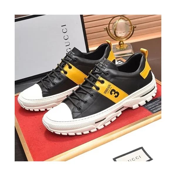 Gucci 2019 Mens Leather Sneakers - 구찌 2019 남성용 레더 … - 1