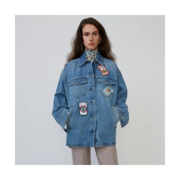 Acne 2019 Mm/Wm Logo Denim shirt - 아크네 2019 남자 로고 … - 1