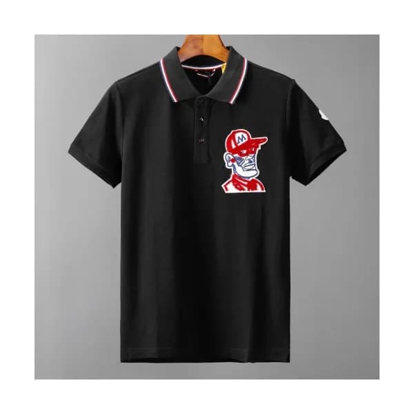 [매장판]Moncler 2020 Mens Logo Cotton Short Sleeved P… - 1