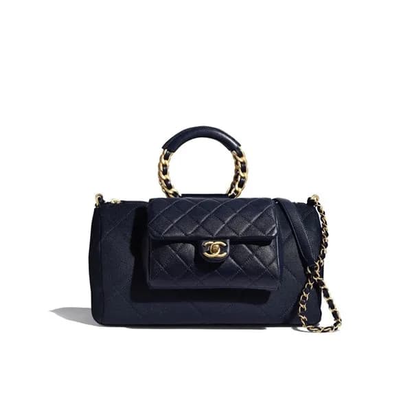 Chanel 2020 Woman Leather Tote Shoulder Bag 24CM -… - 1