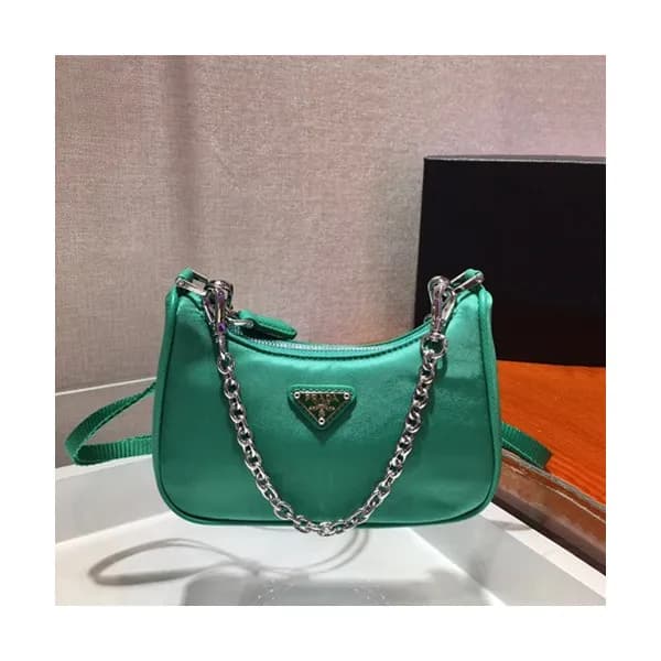 Prada 2020 Nylon Mini Hobo Tote Shoulder Bag,15CM … - 1