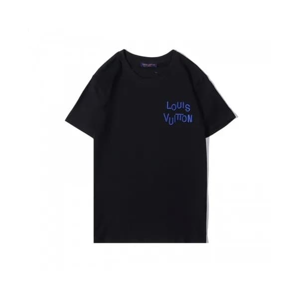 Louis vuitton 2020 Mens Logo Cotton Short Sleeved … - 1