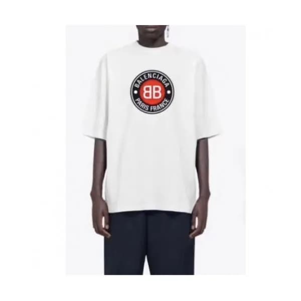 [발렌시아가]Balenciaga 2020 Mm/Wm Logo Cotton Short Sle… - 1