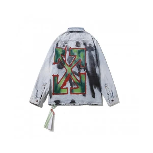 [오프화이트]Off-white 2020 Mens Logo Casual Denim Shirt… - 1