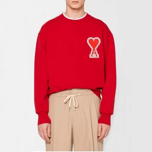Ami 2020 Mens Logo Casual Cotton Man-to-man - 아미 2… - 1